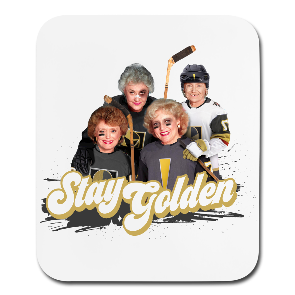 Stay Golden - Mouse Pad - white